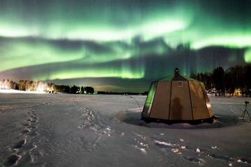 Фото номера Стеклянное иглу Мини-отель Arctic Guesthouse &amp; Igloos г. Рануа 4