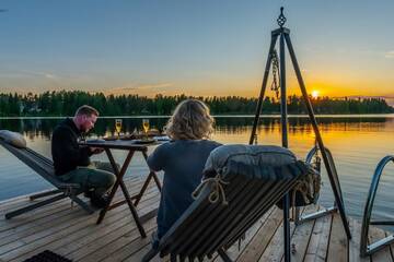 Фото номера Стеклянное иглу Мини-отель Arctic Guesthouse &amp; Igloos г. Рануа 20