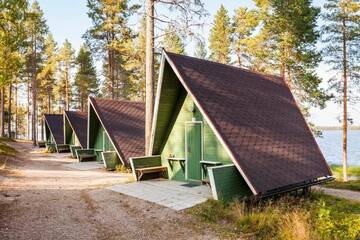 Фото номера Двухместный номер с 2 отдельными кроватями Кемпинги Ranuanjärvi Camping г. Рануа 10